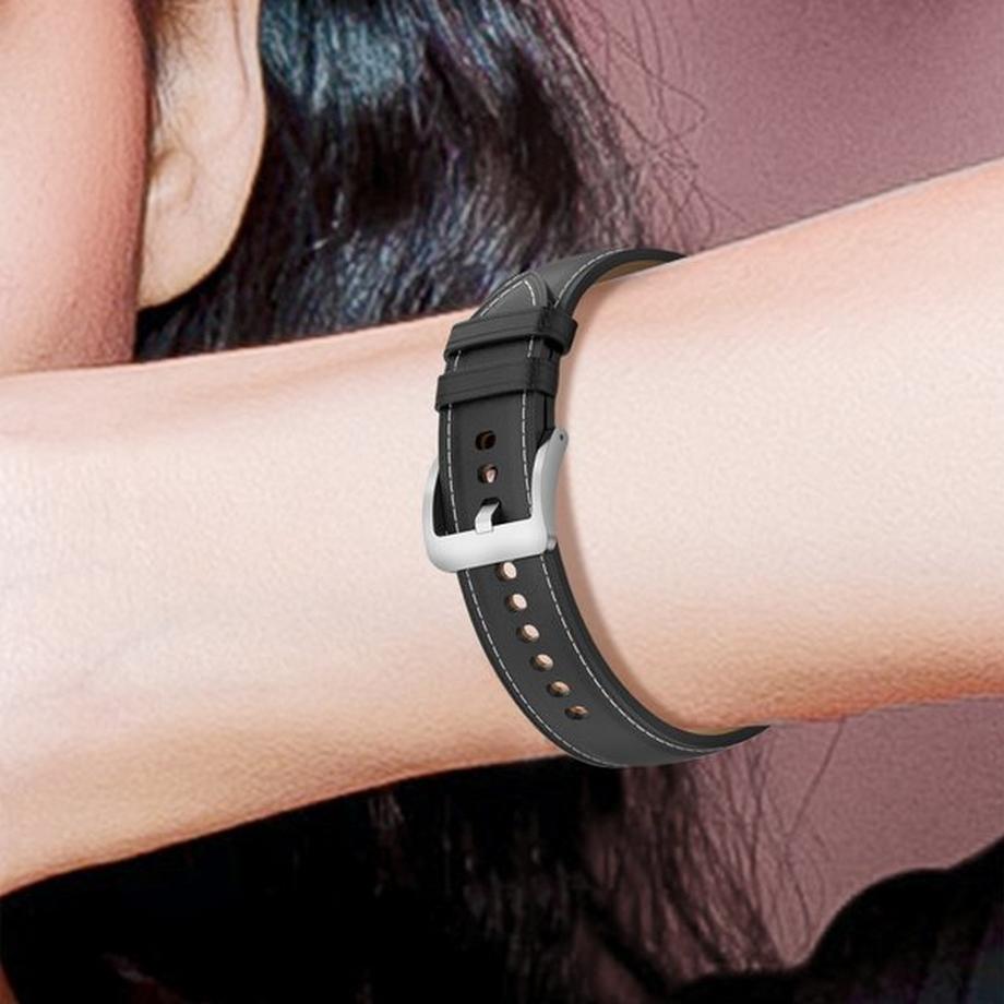 Avizar  Cinturino pelle Huawei Watch GT2 nero 