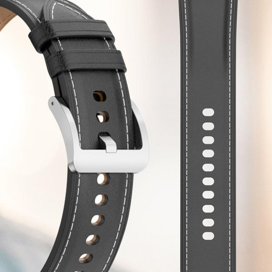 Avizar  Cinturino pelle Huawei Watch GT2 nero 