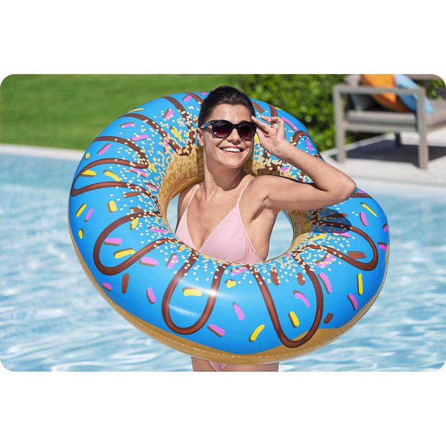 B2X  Salvagente gonfiabile da spiaggia per il nuoto Donut blu 107cm BESTWAY 