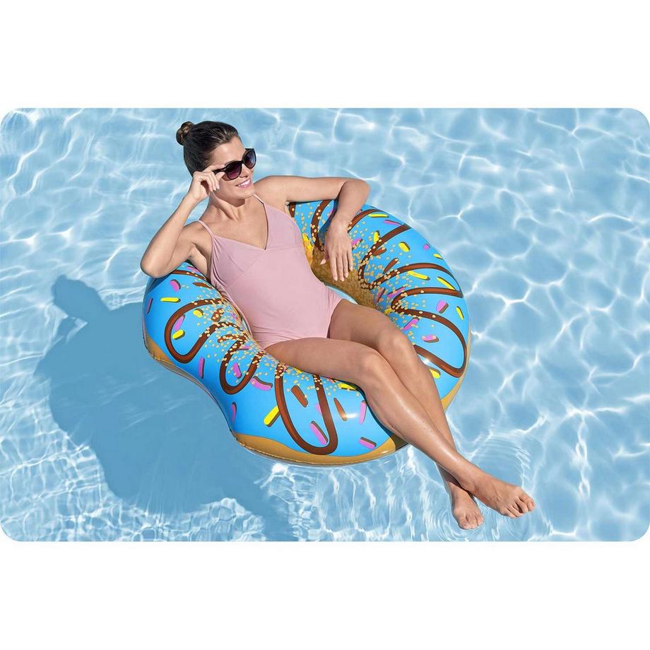 B2X  Salvagente gonfiabile da spiaggia per il nuoto Donut blu 107cm BESTWAY 