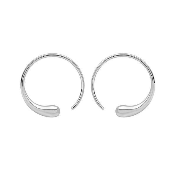 Image of Luna Creolen Damen Silber 1.5CM