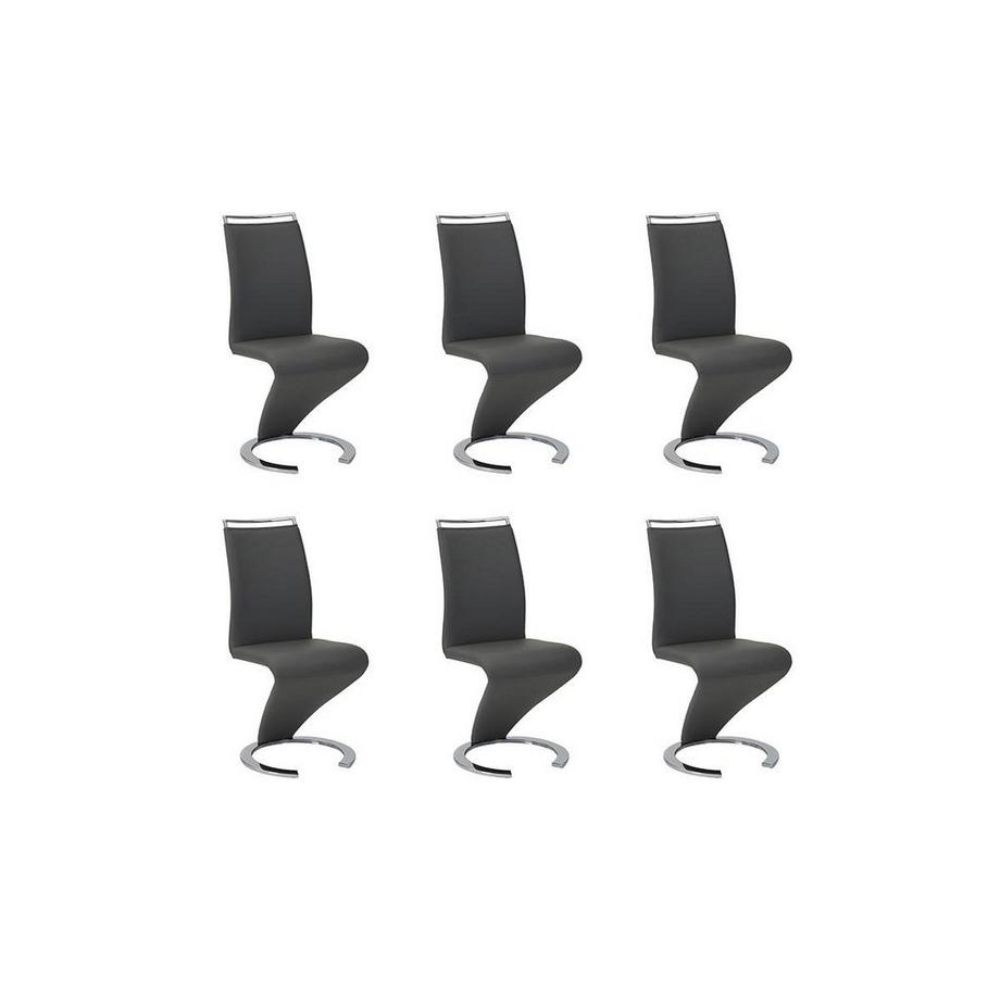 Vente-unique Lot de 6 chaises TWIZY Simili  