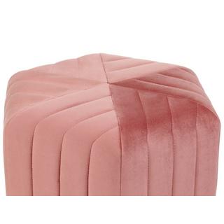 Beliani Pouf en Velluto Glamour MURIETTA  