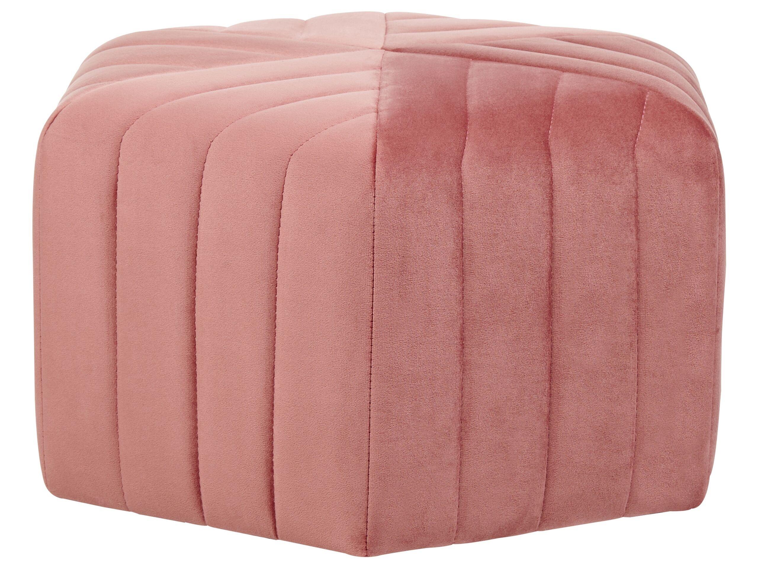 Beliani Pouf aus Samtstoff Glamourös MURIETTA  