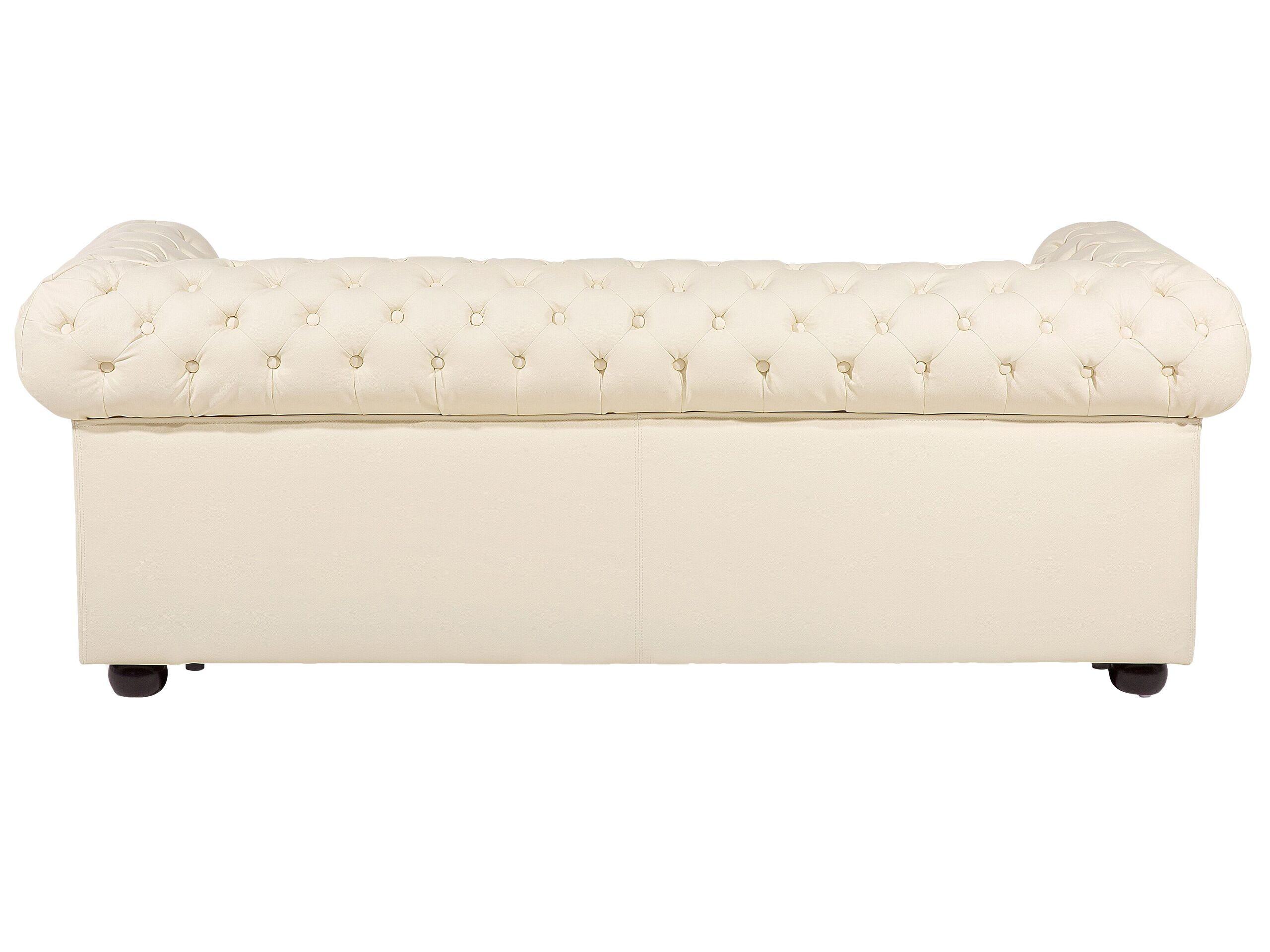 Beliani Set da salotto en Pelle Naturale Glamour CHESTERFIELD  