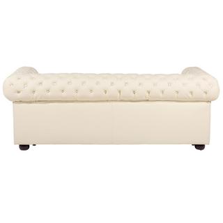 Beliani Set da salotto en Pelle Naturale Glamour CHESTERFIELD  