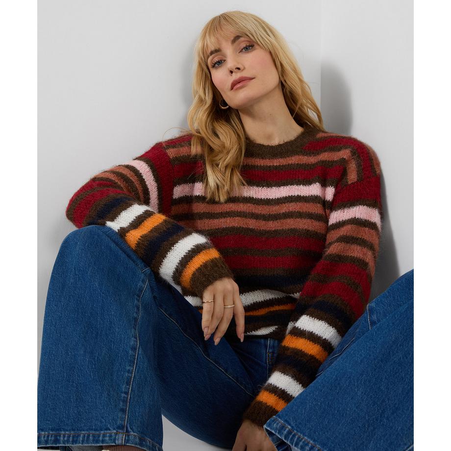 Joe Browns Pullover Morbido a Righe  