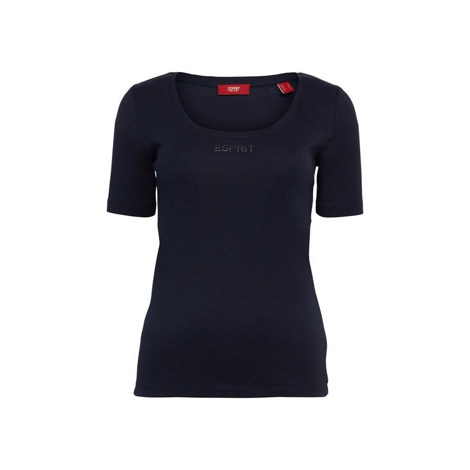 ESPRIT T-Shirt Manches Courtes avec Logo Strass  