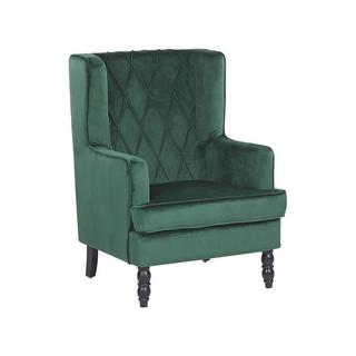 Beliani Fauteuil en Velours Rétro SANDSET  