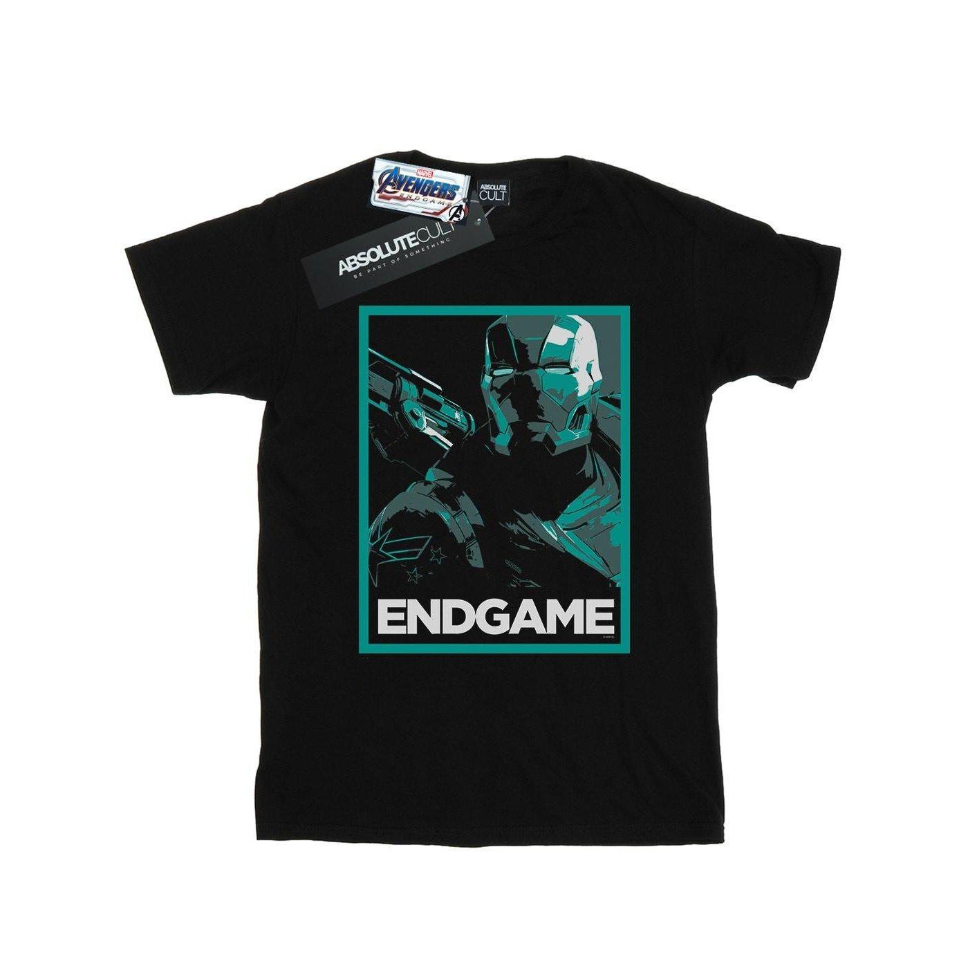 Image of Avengers Endgame War Machine Poster Tshirt Jungen Schwarz 116