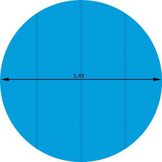 Tectake  Pellicola solare copripiscina rotonda 