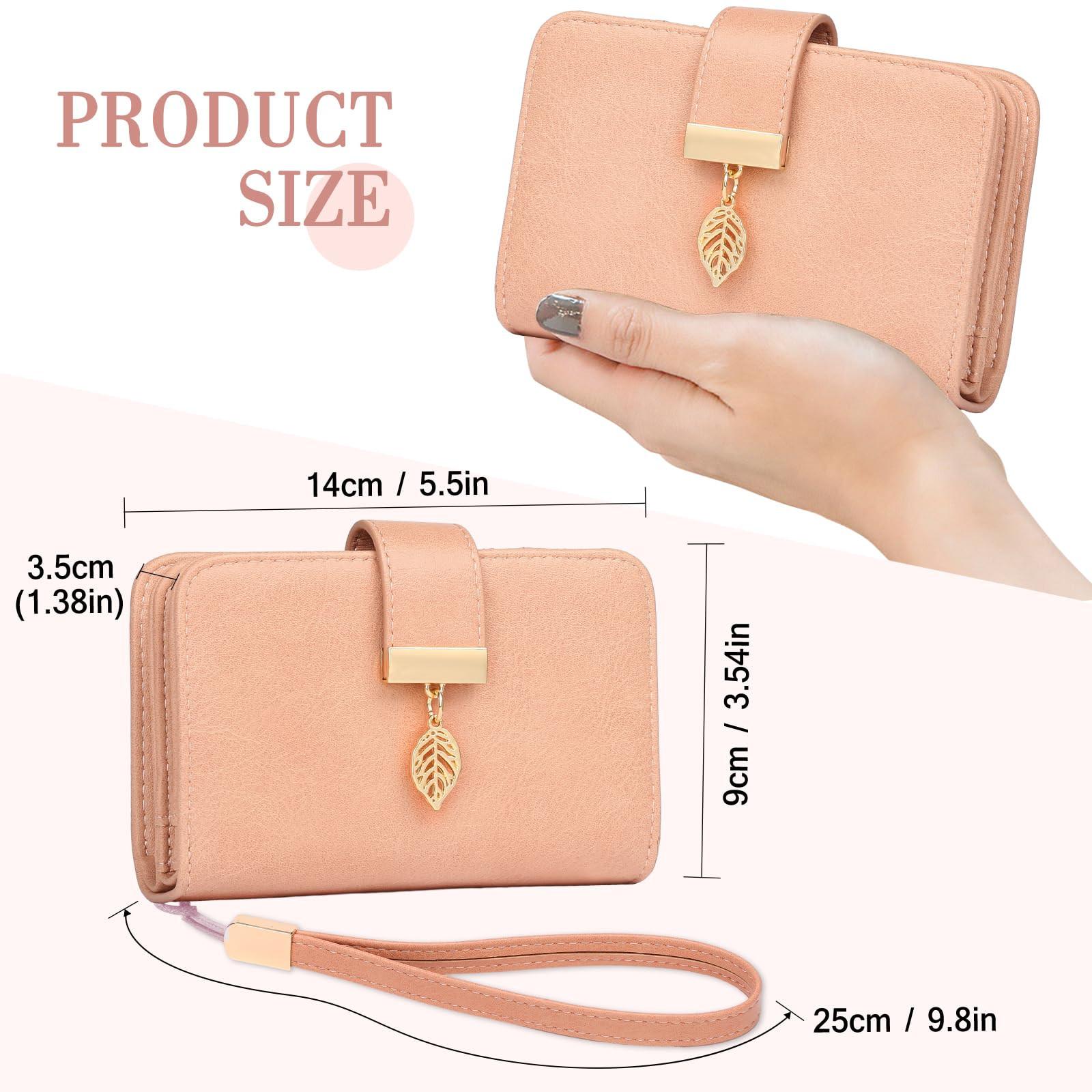 Only-bags.store Portafoglio in pelle Protezione RFID 18 scomparti per carte Cerniera a catena Laccetto  