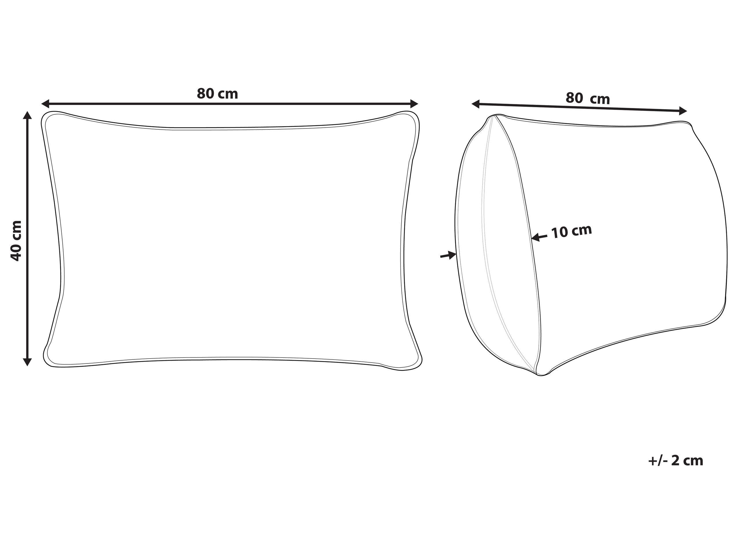 Beliani ETNA Cuscino a 3 camere in Cotone  