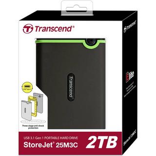 Transcend  StoreJet 25M3C 2TB USB-C USB 3.1 Gen 1 Dunkel 