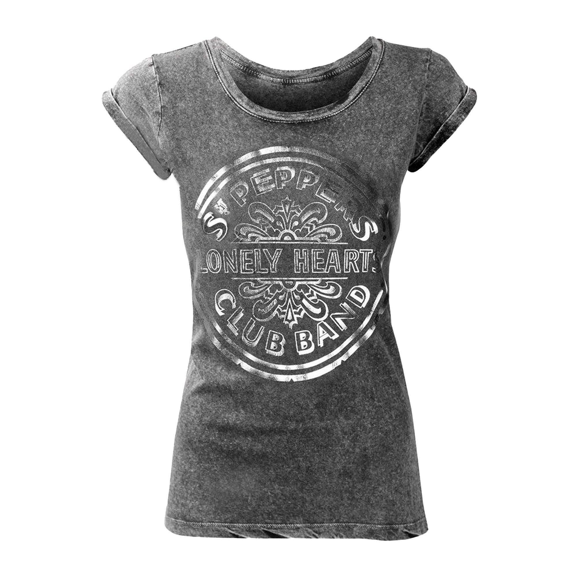 Image of Sgt Pepper Drum Tshirt Damen Schwarz S