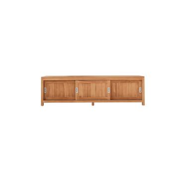 TV Schrank aus massivem Teakholz 180 cm Coffee Tek