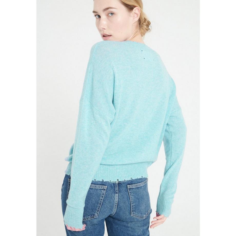 Studio Cashmere8 MIA 17 Pull Col Rond Finitions Ciselées  