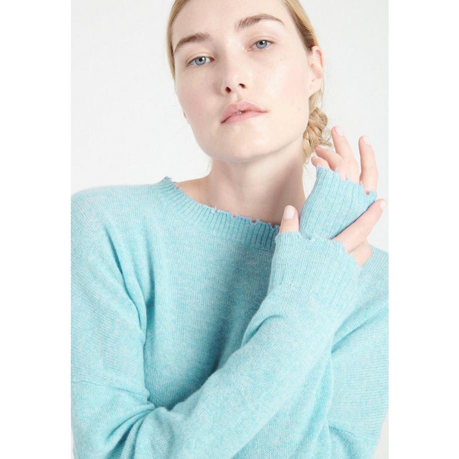 Studio Cashmere8 MIA 17 Pull Col Rond Finitions Ciselées  