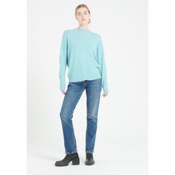 Pullover mit Rundhalsausschnitt und Ziselierungen - 100 % Kaschmir MIA 17