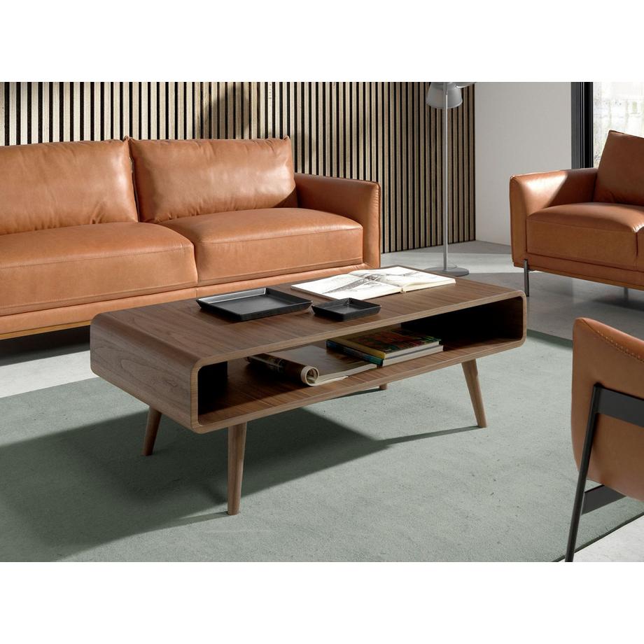 ANGEL CERDA Tavolino rettangolare in noce  