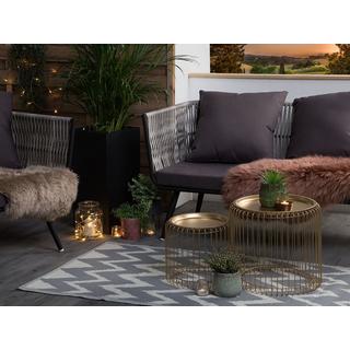 Beliani Outdoorteppich aus Polypropylen Modern SIRSA  