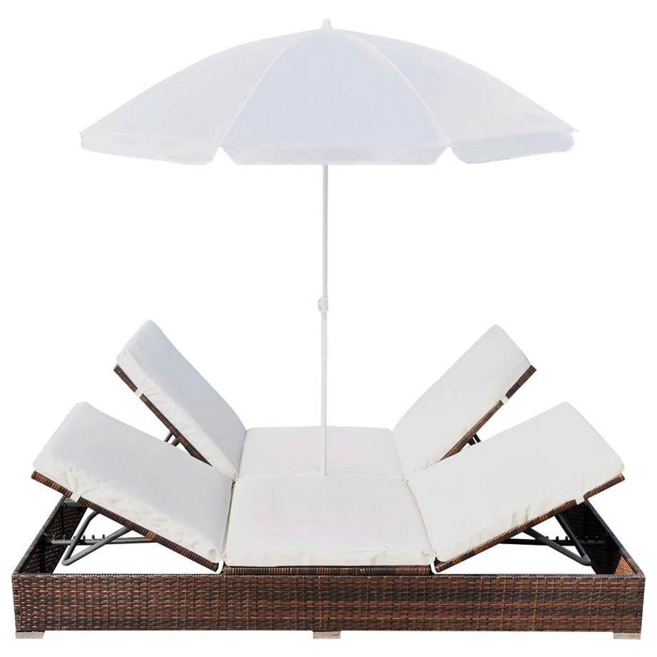 VidaXL Sonnenliege poly-rattan  