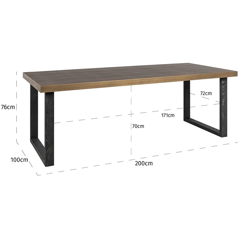 mutoni Table à manger Bloomville 200x100  