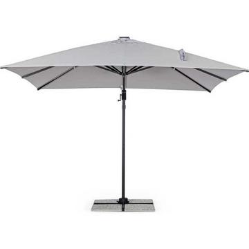 Parapluie cantilever Ines 300x300 anthracite gris clair