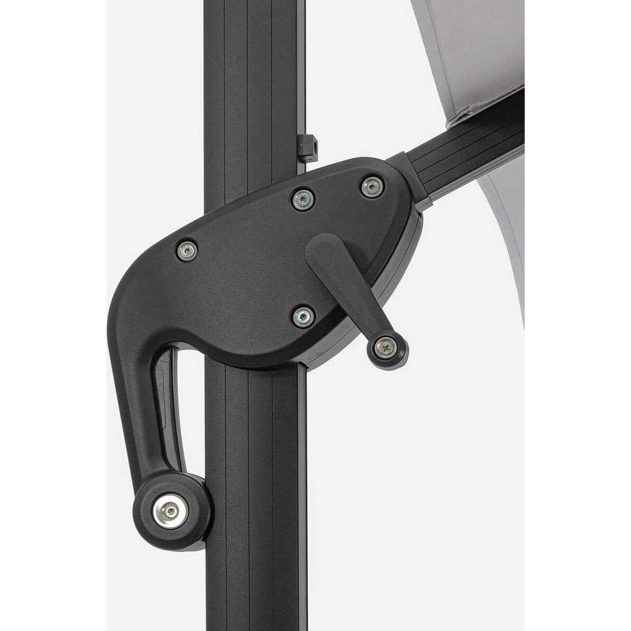 mutoni Ampelschirm Ines 300x300 anthrazit hellgrau  