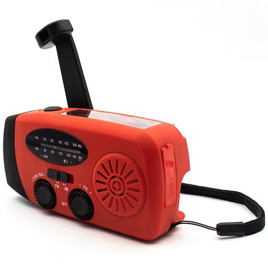 DENVER  Kurbelradio Solarzelle Lampe 