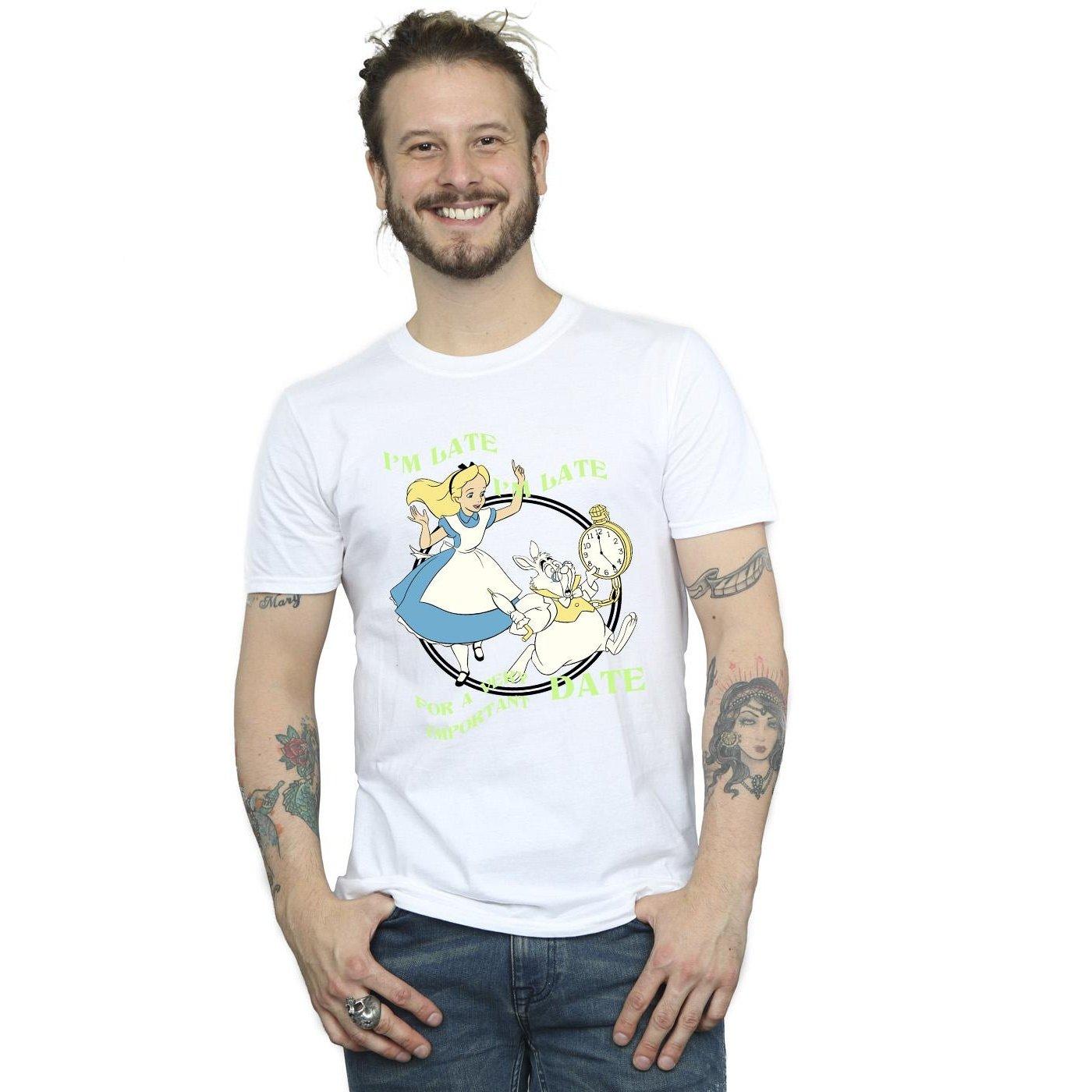 Disney  Alice In Wonderland I'm Late TShirt 