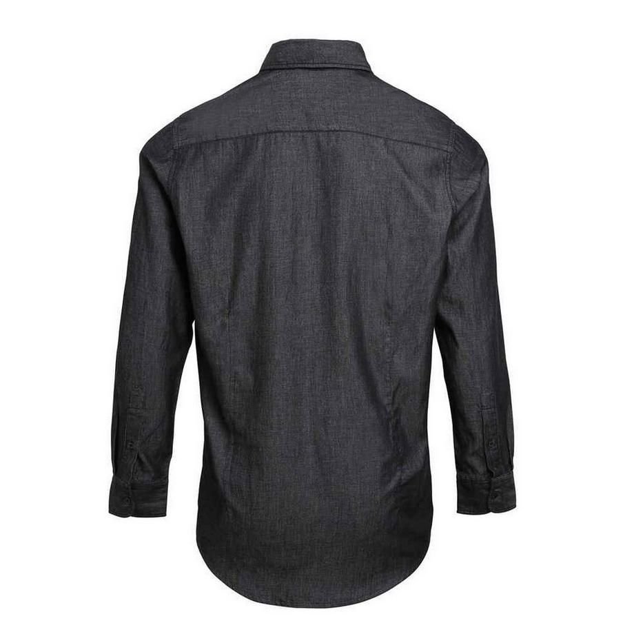 PREMIER Chemise Manches Longues Coutures Contrastées  