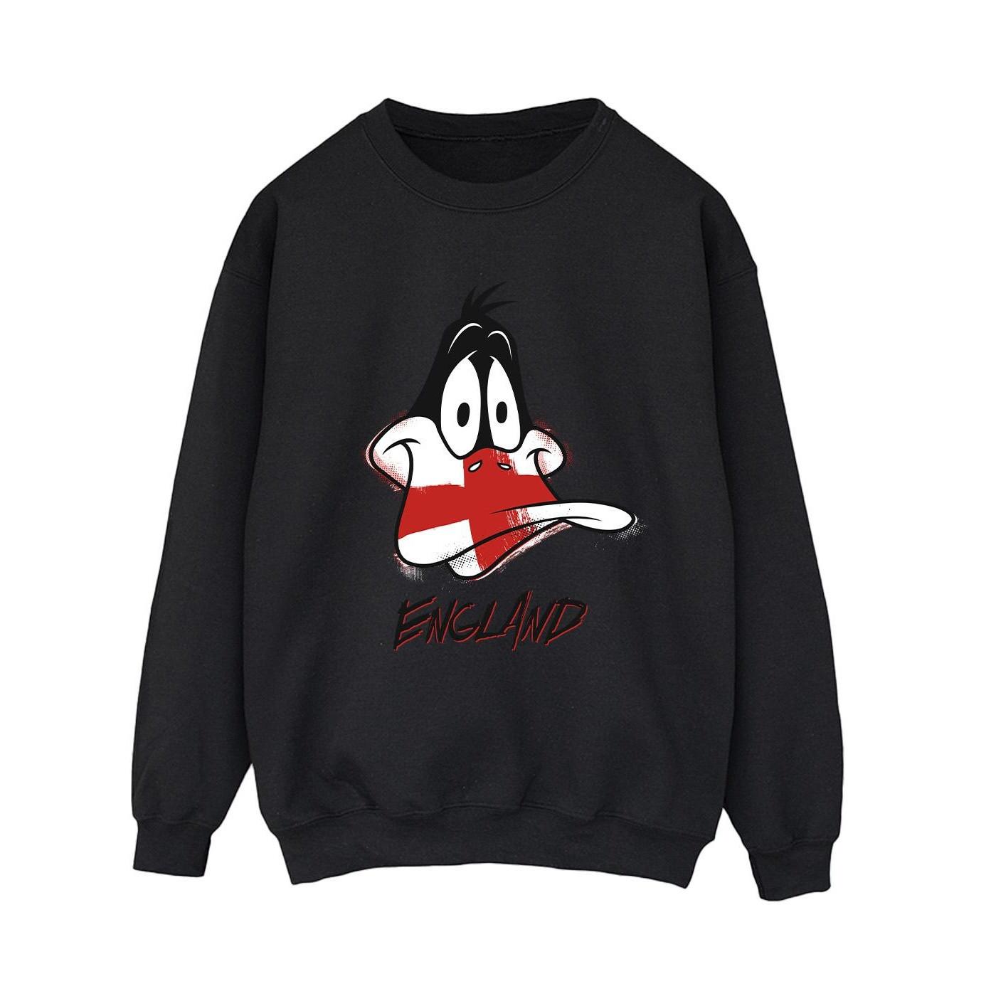 LOONEY TUNES  Sweatshirt Daffy England Face 