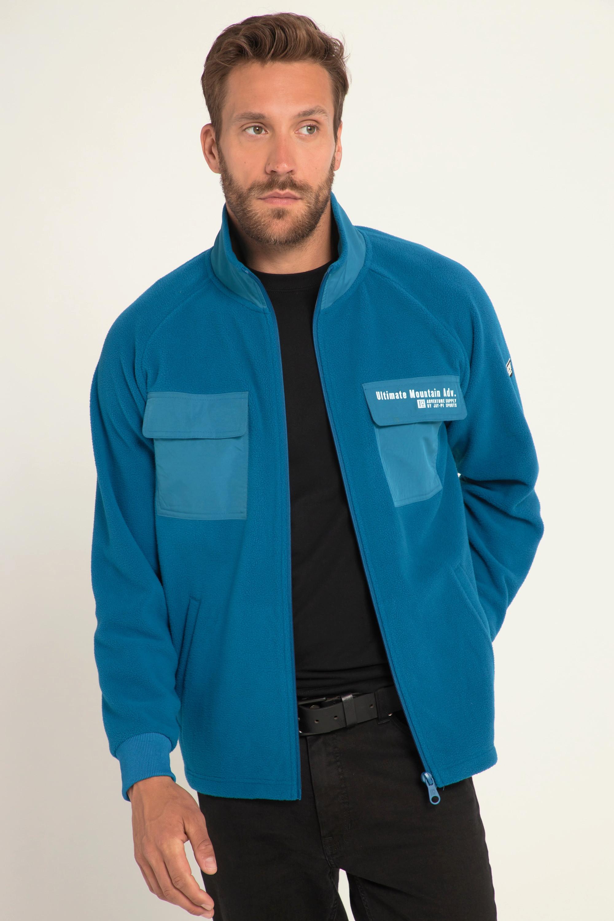 JP1880  Fleecejacke, Outdoor, Stehkragen, Brusttaschen 