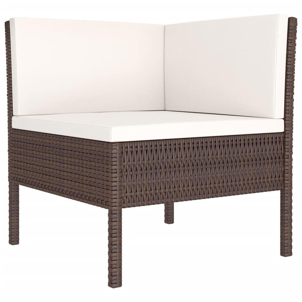 VidaXL Garten-sofagarnitur poly-rattan  