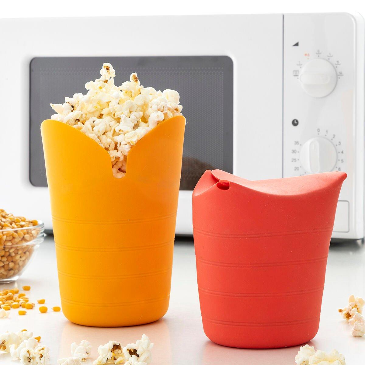 InnovaGoods 2x faltbare Popcornschalen für die Mikrowelle  