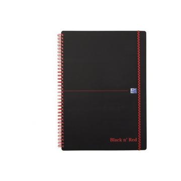 OXFORD Buch Black 'n Red A4 400047654 kariert, 90g 70 Blatt