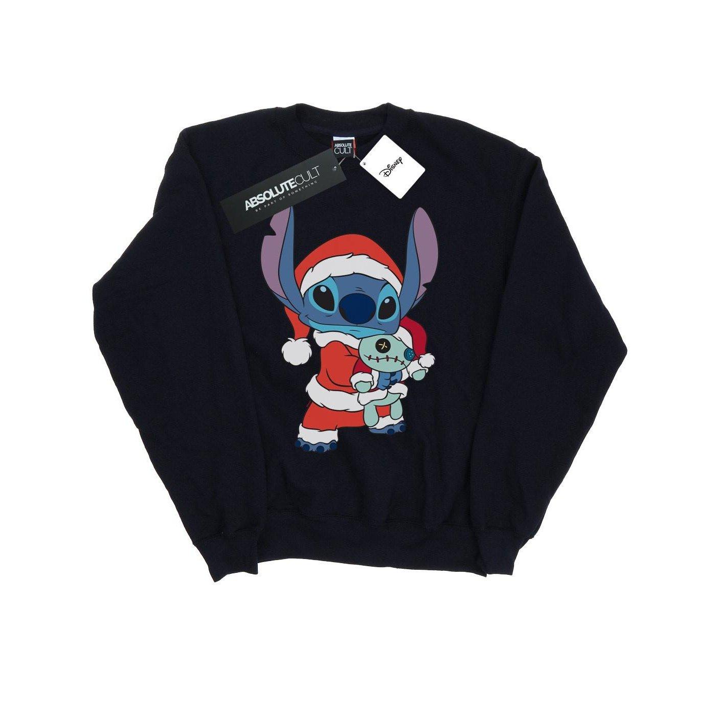 Image of Lilo And Stitch Stitch Christmas Sweatshirt Unisex Marine 116