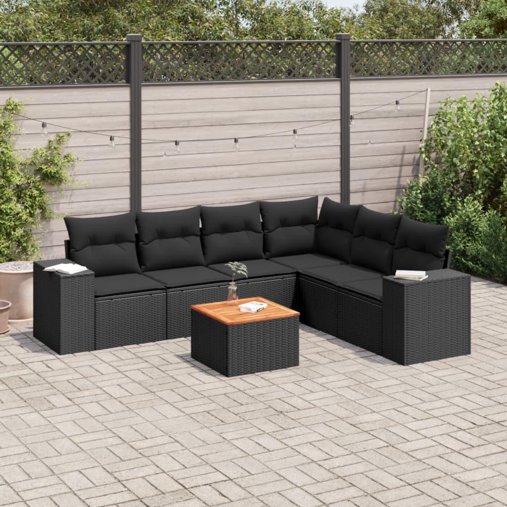 VidaXL set divano da giardino Polirattan  