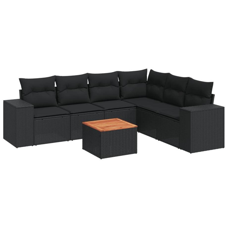 set divano da giardino Polirattan