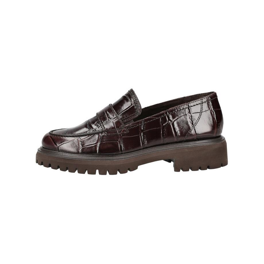 Paul Green Mocassin à imprimé croco et semelle épaisse  