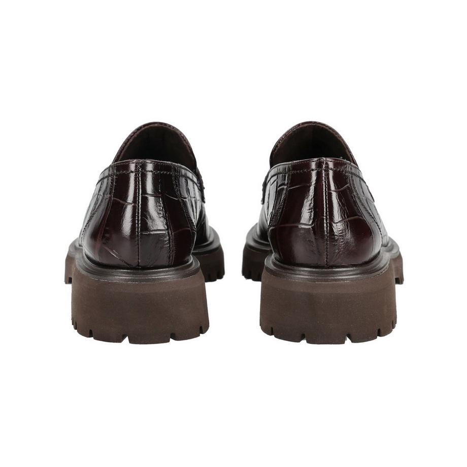 Paul Green Mocassin à imprimé croco et semelle épaisse  