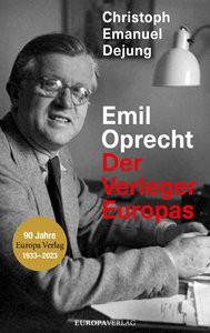 Emil Oprecht Dejung, Christoph Emanuel Couverture rigide 