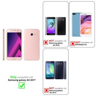 Cadorabo  Housse compatible avec Samsung Galaxy A3 2017 - Hard Case Coque de protection à l'aspect givré contre les rayures et les chocs 