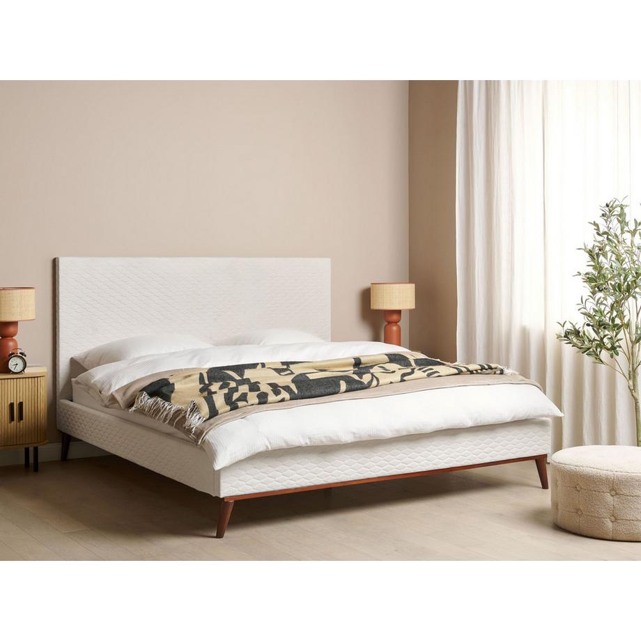 Beliani Letto en Velluto  BAYONNE  