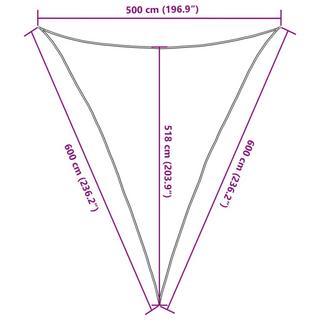 VidaXL Voile solaire  