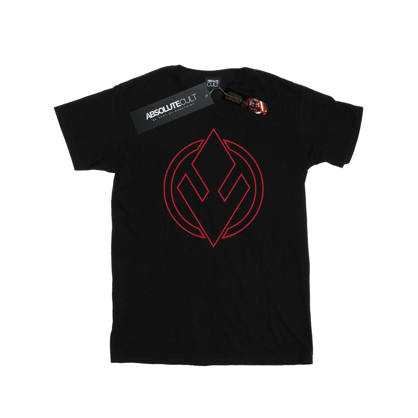 Image of The Rise Of Skywalker Sith Order Insignia Tshirt Jungen Schwarz 152-158