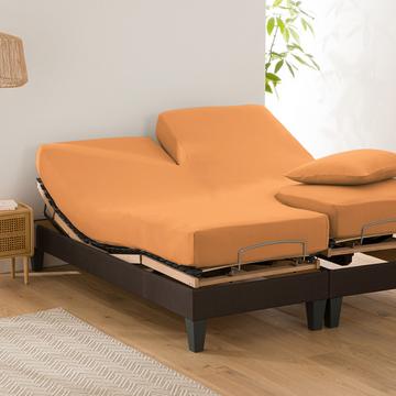 Drap housse uni en coton