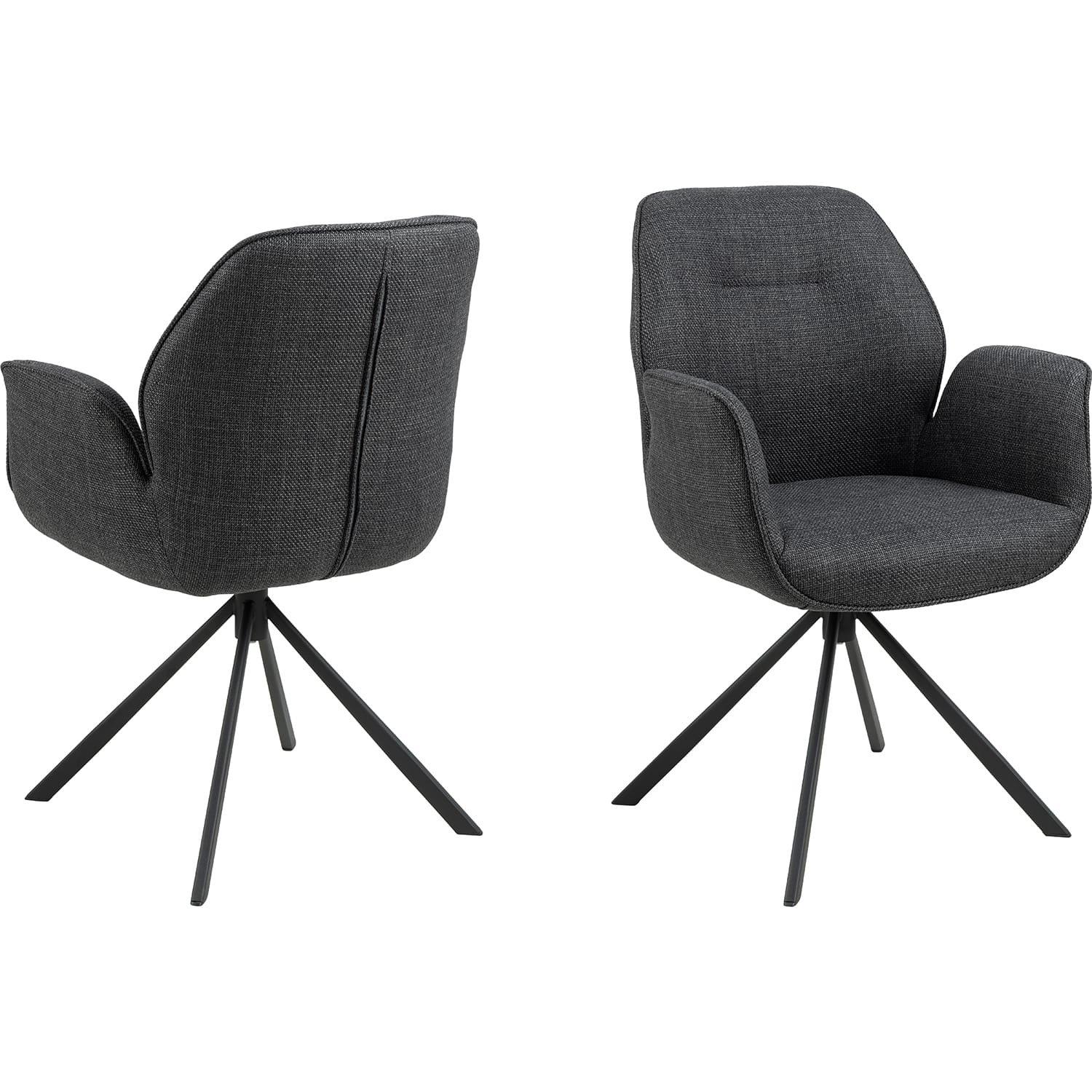 Image of Esszimmerstuhl mit Armlehnen Aurora drehbar (1 Stück) Esszimmerstuhl mit Armlehnen Aurora drehbar (1 Stück)