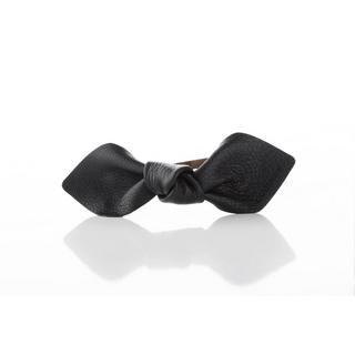 CORINNE  Leather Bow Big On Clip 